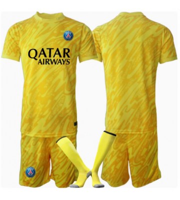 Paris Saint-Germain Brankář Alternativní dres komplet pro Děti 2024-25 Krátkým Rukávem (+ Krátké kalhoty)