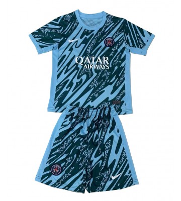 Paris Saint-Germain Brankář Venkovní dres komplet pro Děti 2024-25 Krátkým Rukávem (+ Krátké kalhoty)