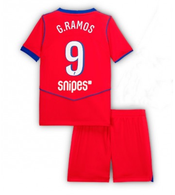 Paris Saint-Germain Goncalo Ramos #9 Alternativní dres komplet pro Děti 2025-26 Krátkým Rukávem (+ Krátké kalhoty)