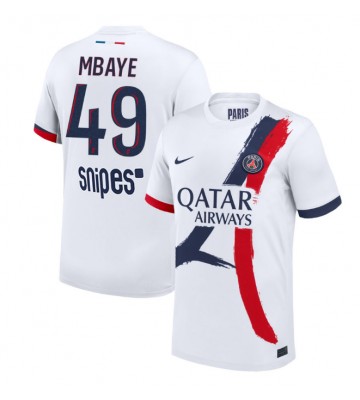 Paris Saint-Germain Ibrahim Mbaye #49 Venkovní Dres 2025-26 Krátkým Rukávem
