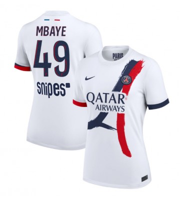 Paris Saint-Germain Ibrahim Mbaye #49 Venkovní Dres pro Dámy 2025-26 Krátkým Rukávem