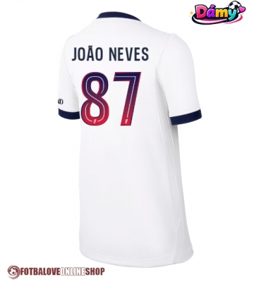 Paris Saint-Germain Joao Neves #87 Venkovní Dres pro Dámy 2026-27 Krátkým Rukávem