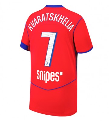 Paris Saint-Germain Khvicha Kvaratskhelia #7 Alternativní Dres 2025-26 Krátkým Rukávem