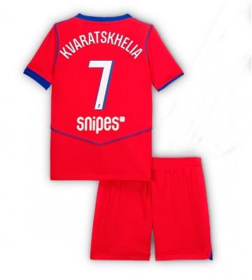Paris Saint-Germain Khvicha Kvaratskhelia #7 Alternativní dres komplet pro Děti 2025-26 Krátkým Rukávem (+ Krátké kalhoty) Paris Saint-Germain Khvicha Kvaratskhelia #7 Alternativní dres komplet pro Děti 2025-26 Krátkým Rukávem (+ Krátké kalhoty)