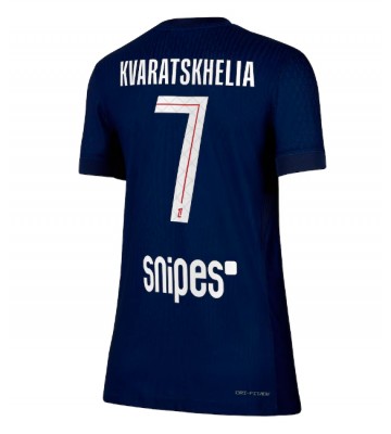 Paris Saint-Germain Khvicha Kvaratskhelia #7 Domácí Dres pro Dámy 2025-26 Krátkým Rukávem