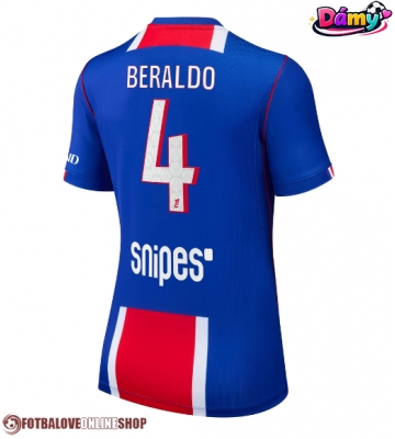 Paris Saint-Germain Lucas Beraldo #4 Domácí Dres pro Dámy 2026-27 Krátkým Rukávem