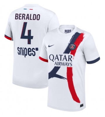 Paris Saint-Germain Lucas Beraldo #4 Venkovní Dres 2025-26 Krátkým Rukávem