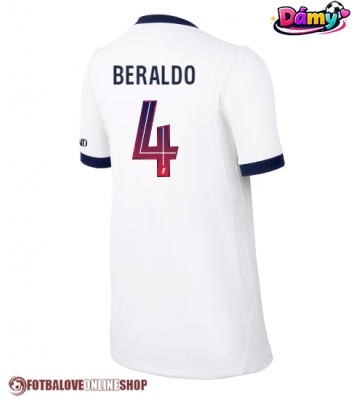 Paris Saint-Germain Lucas Beraldo #4 Venkovní Dres pro Dámy 2026-27 Krátkým Rukávem