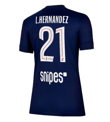 Paris Saint-Germain Lucas Hernandez #21 Domácí Dres pro Dámy 2025-26 Krátkým Rukávem
