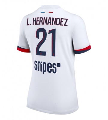 Paris Saint-Germain Lucas Hernandez #21 Venkovní Dres pro Dámy 2025-26 Krátkým Rukávem