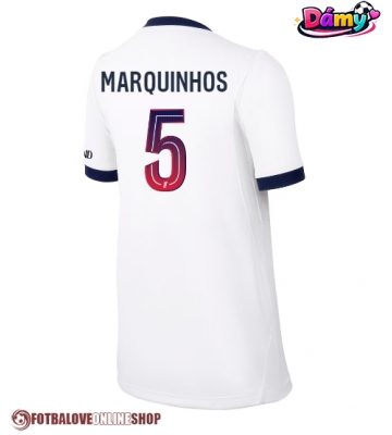 Paris Saint-Germain Marquinhos #5 Venkovní Dres pro Dámy 2026-27 Krátkým Rukávem