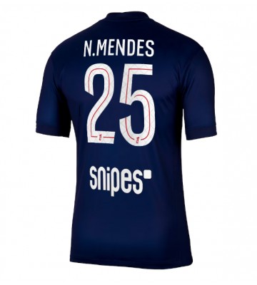 Paris Saint-Germain Nuno Mendes #25 Domácí Dres 2025-26 Krátkým Rukávem