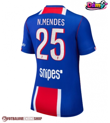 Paris Saint-Germain Nuno Mendes #25 Domácí Dres pro Dámy 2026-27 Krátkým Rukávem
