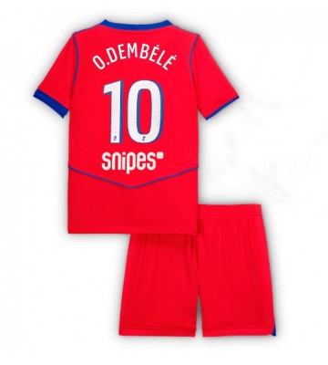 Paris Saint-Germain Ousmane Dembele #10 Alternativní dres komplet pro Děti 2025-26 Krátkým Rukávem (+ Krátké kalhoty)
