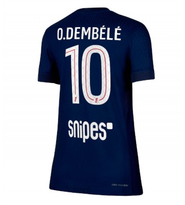 Paris Saint-Germain Ousmane Dembele #10 Domácí Dres pro Dámy 2025-26 Krátkým Rukávem