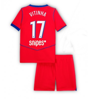 Paris Saint-Germain Vitinha #17 Alternativní dres komplet pro Děti 2025-26 Krátkým Rukávem (+ Krátké kalhoty)