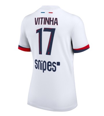 Paris Saint-Germain Vitinha #17 Venkovní Dres pro Dámy 2025-26 Krátkým Rukávem