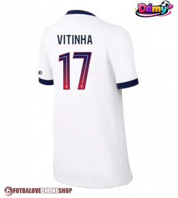 Paris Saint-Germain Vitinha #17 Venkovní Dres pro Dámy 2026-27 Krátkým Rukávem