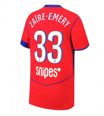Paris Saint-Germain Warren Zaire-Emery #33 Alternativní Dres 2025-26 Krátkým Rukávem