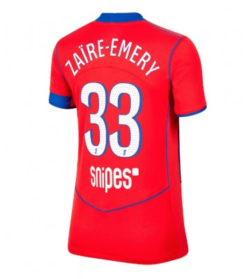 Paris Saint-Germain Warren Zaire-Emery #33 Alternativní Dres pro Dámy 2025-26 Krátkým Rukávem