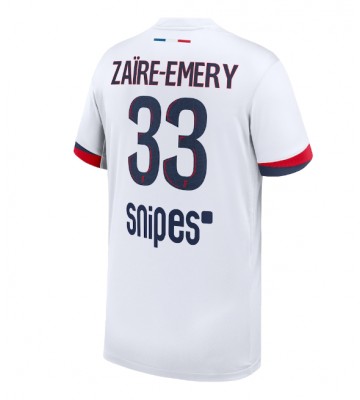 Paris Saint-Germain Warren Zaire-Emery #33 Venkovní Dres 2025-26 Krátkým Rukávem
