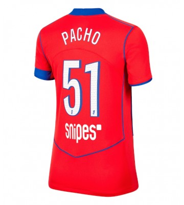 Paris Saint-Germain Willian Pacho #51 Alternativní Dres pro Dámy 2025-26 Krátkým Rukávem