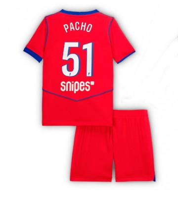 Paris Saint-Germain Willian Pacho #51 Alternativní dres komplet pro Děti 2025-26 Krátkým Rukávem (+ Krátké kalhoty)