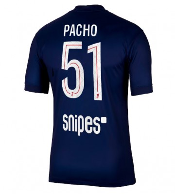 Paris Saint-Germain Willian Pacho #51 Domácí Dres 2025-26 Krátkým Rukávem