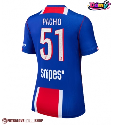 Paris Saint-Germain Willian Pacho #51 Domácí Dres pro Dámy 2026-27 Krátkým Rukávem