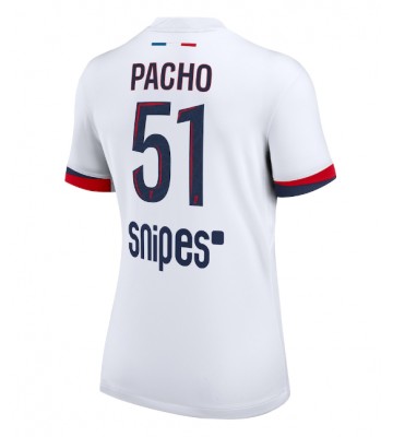Paris Saint-Germain Willian Pacho #51 Venkovní Dres pro Dámy 2025-26 Krátkým Rukávem