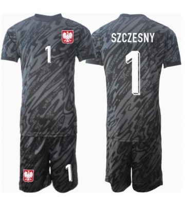 Polsko Wojciech Szczesny #1 Brankář Venkovní dres komplet pro Děti ME 2024 Krátkým Rukávem (+ Krátké kalhoty)