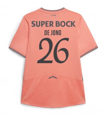 Porto Luuk de Jong #26 Venkovní Dres 2025-26 Krátkým Rukávem