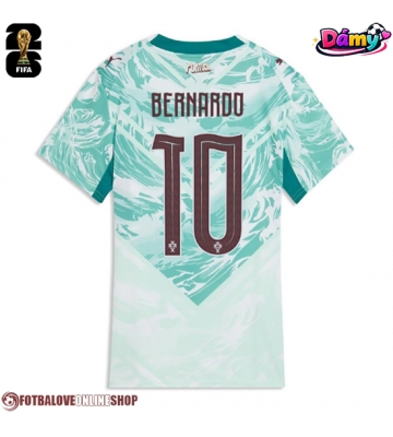 Portugalsko Bernardo Silva #10 Venkovní Dres pro Dámy MS 2026 Krátkým Rukávem