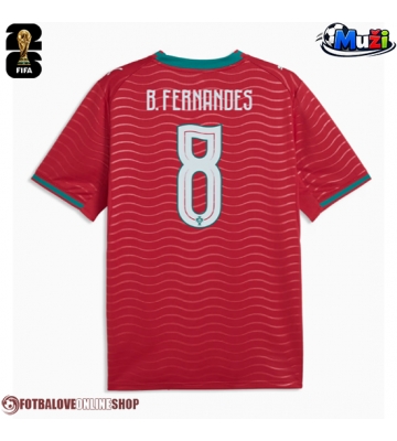 Portugalsko Bruno Fernandes #8 Domácí Dres MS 2026 Krátkým Rukávem