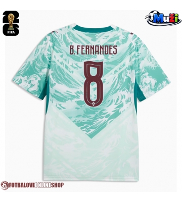 Portugalsko Bruno Fernandes #8 Venkovní Dres MS 2026 Krátkým Rukávem