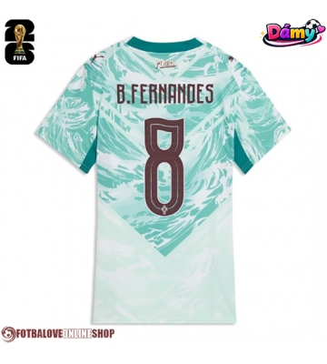 Portugalsko Bruno Fernandes #8 Venkovní Dres pro Dámy MS 2026 Krátkým Rukávem