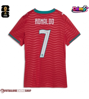 Portugalsko Cristiano Ronaldo #7 Domácí Dres pro Dámy MS 2026 Krátkým Rukávem
