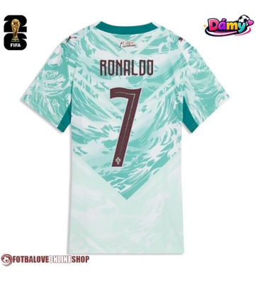 Portugalsko Cristiano Ronaldo #7 Venkovní Dres pro Dámy MS 2026 Krátkým Rukávem