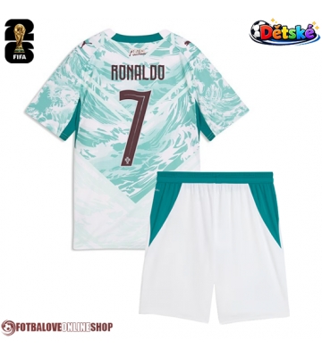 Portugalsko Cristiano Ronaldo #7 Venkovní dres komplet pro Děti MS 2026 Krátkým Rukávem (+ Krátké kalhoty)