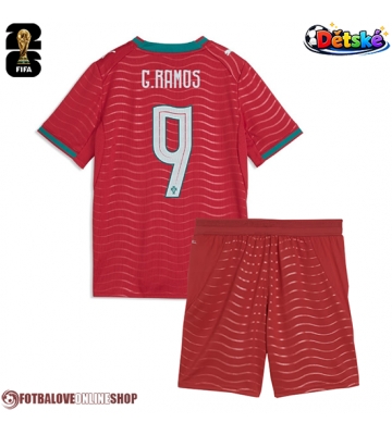 Portugalsko Goncalo Ramos #9 Domácí dres komplet pro Děti MS 2026 Krátkým Rukávem (+ Krátké kalhoty)