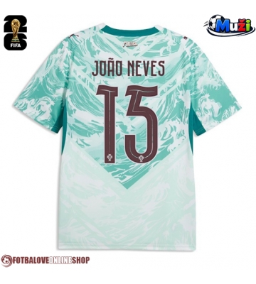 Portugalsko Joao Neves #15 Venkovní Dres MS 2026 Krátkým Rukávem