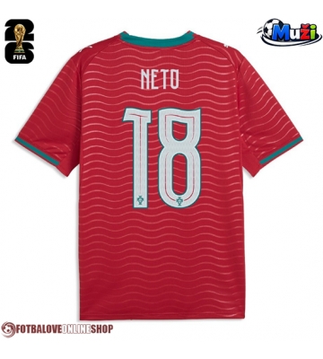 Portugalsko Pedro Neto #18 Domácí Dres MS 2026 Krátkým Rukávem