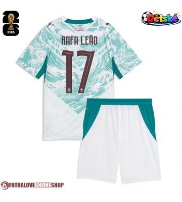 Portugalsko Rafael Leao #17 Venkovní dres komplet pro Děti MS 2026 Krátkým Rukávem (+ Krátké kalhoty)
