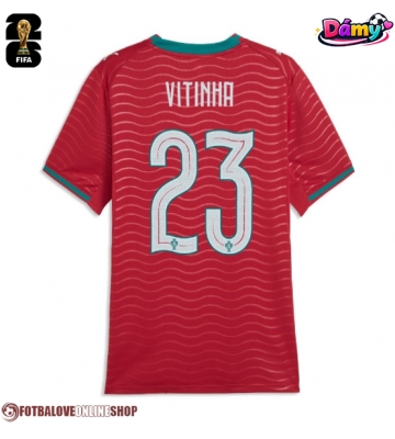 Portugalsko Vitinha #23 Domácí Dres pro Dámy MS 2026 Krátkým Rukávem
