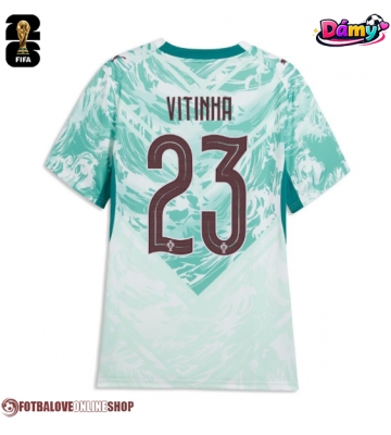 Portugalsko Vitinha #23 Venkovní Dres pro Dámy MS 2026 Krátkým Rukávem