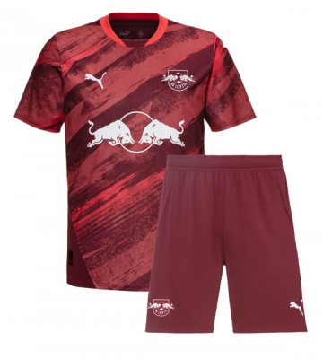 RB Leipzig Venkovní dres komplet pro Děti 2024-25 Krátkým Rukávem (+ Krátké kalhoty)