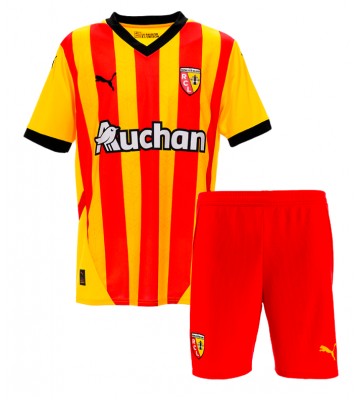 RC Lens Domácí dres komplet pro Děti 2024-25 Krátkým Rukávem (+ Krátké kalhoty)