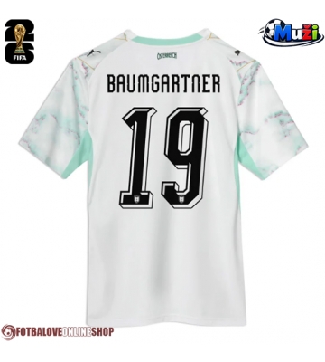 Rakousko Christoph Baumgartner #19 Venkovní Dres MS 2026 Krátkým Rukávem