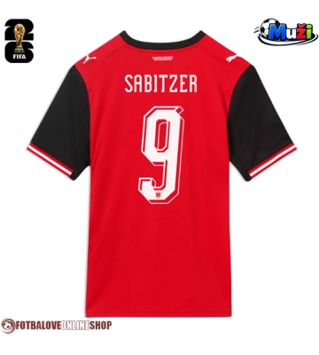 Rakousko Marcel Sabitzer #9 Domácí Dres MS 2026 Krátkým Rukávem