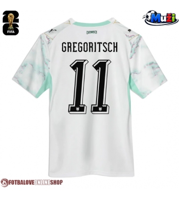 Rakousko Michael Gregoritsch #11 Venkovní Dres MS 2026 Krátkým Rukávem